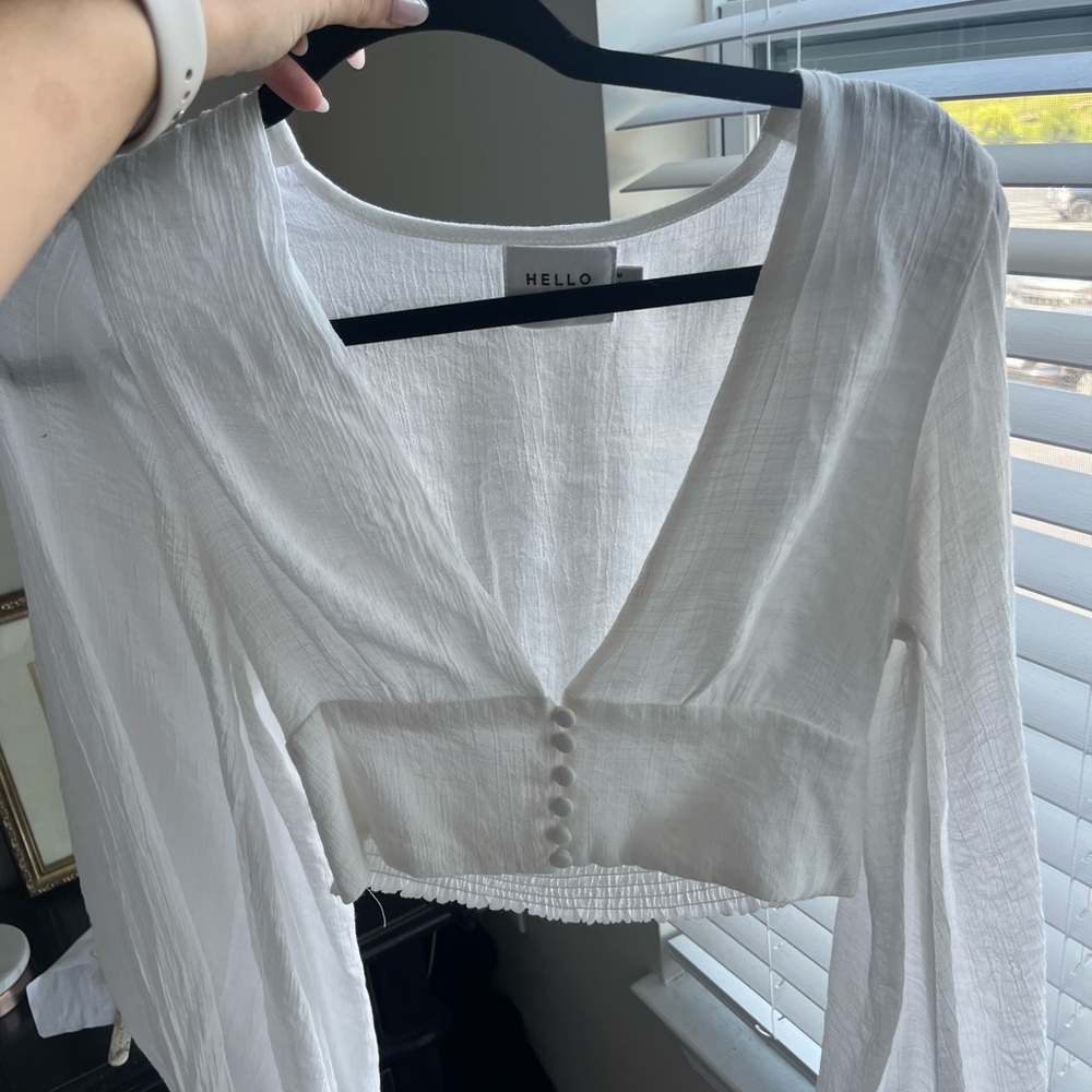 Hello Molly cropped blouse